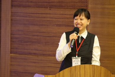 教學部主治醫師羅文綾擔任此次國際研討會的司儀。(人文真善美陳毅麟攝)