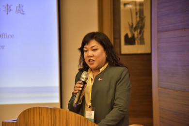 菲律賓馬尼拉經濟文化辦事處參事Irnen Tan(右圖)感謝花蓮慈院培訓菲律賓的菁英種籽醫師。