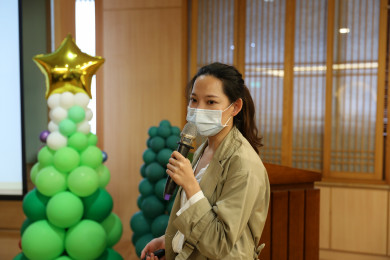 台東基督教醫院護理師吳凱薔分享推動IDS計畫的經驗心得。